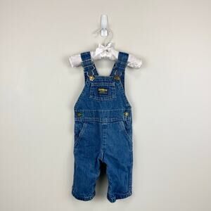Vintage OshKosh B'gosh Blue Jean Overalls 9 months USA